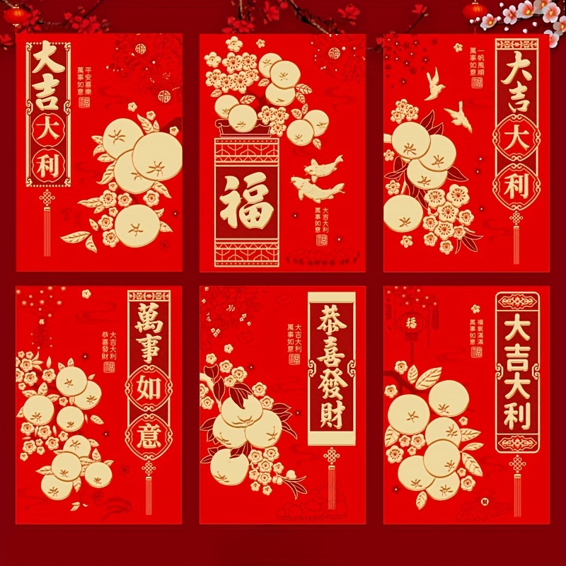 

30-pack Chinese New Year Red Envelopes, Snake Year Spring Holiday, Wedding & , Universal Celebration For Thanksgiving, Valentine's, Day - No Electricity Needed