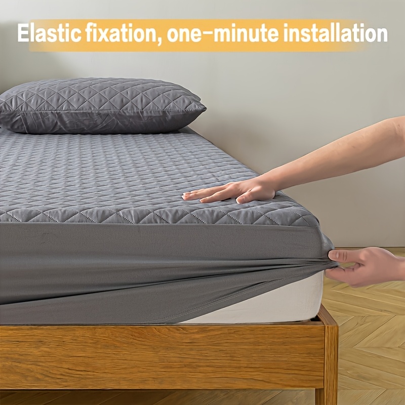 Waterproof Mattress Cover - Machine Washable Solid Color Quilted Mattress Protector With Deep Pockets (soft And Comfortable). Can Be Used As A Separate Sheet. Ideal For Bedrooms, Dormitories, And Hotels. Protects Fitted Sheets.