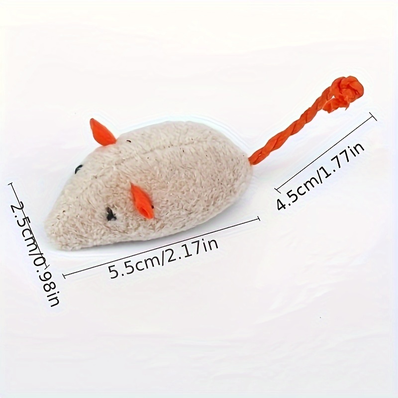 random 3 7 10pcs cat toys mice kitten toys self entertainment interactive toys realistic vanilla mouse interactive cat toys without battery Product details 3