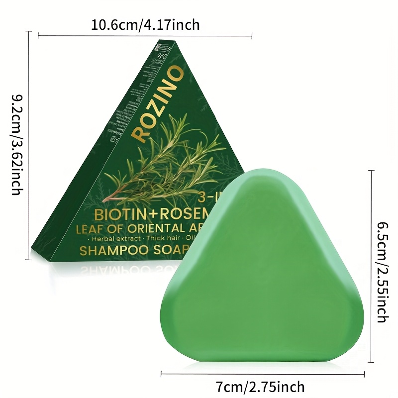 120g Biotin Rosemary And Cyclopia Leaf Shampoo Bar, Only Needs To Be Used 7 Days. To Baldness From Staying Up Late, Instantly Dry And Frizzy Hair While Moisturizing And For Your Hair And Scalp. A -one
