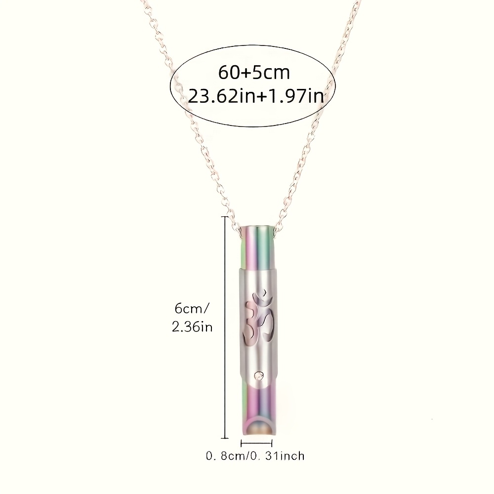 Mindfulness Deep Breathing Necklace, Unique Gift for All