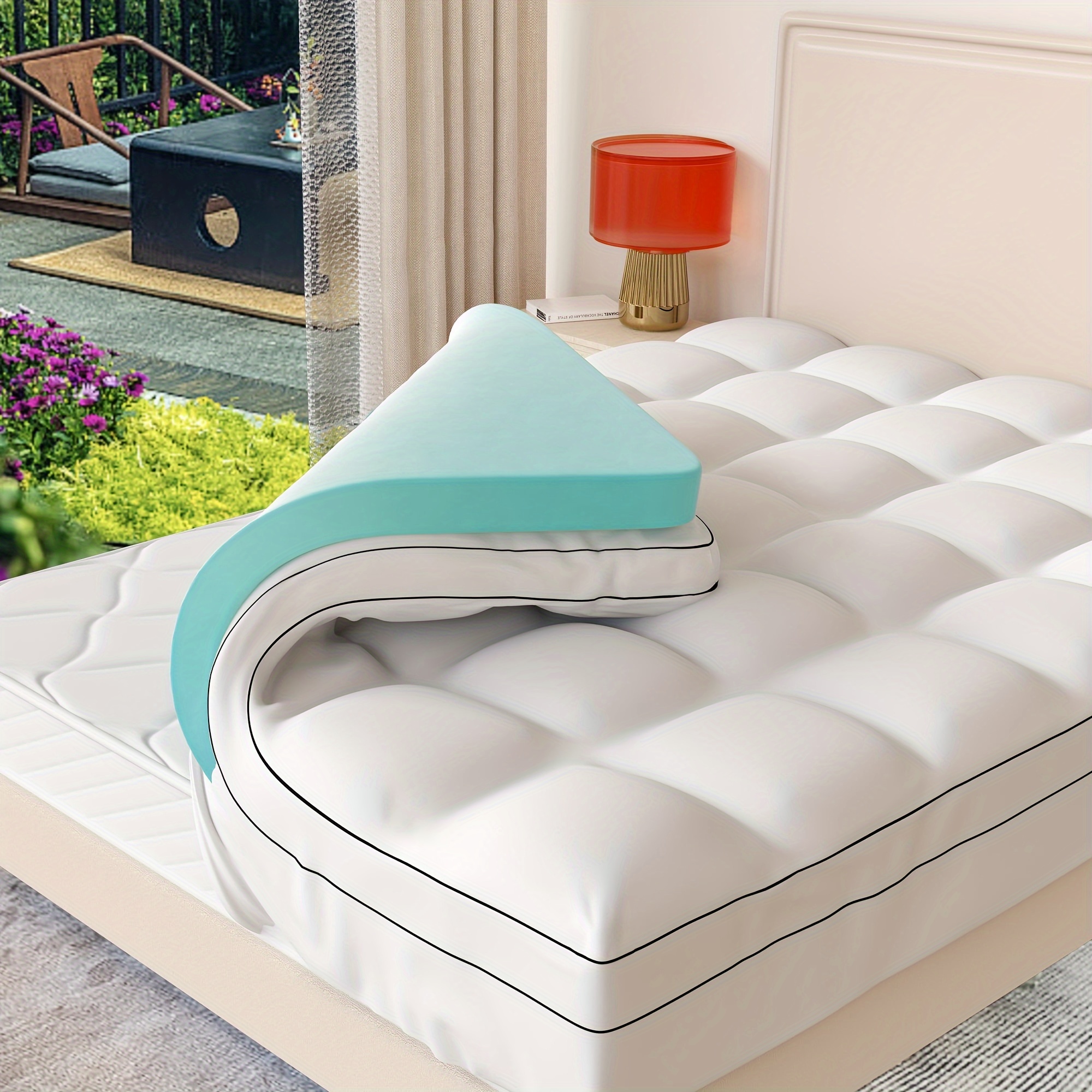 Pillow top mattress topper queen best sale