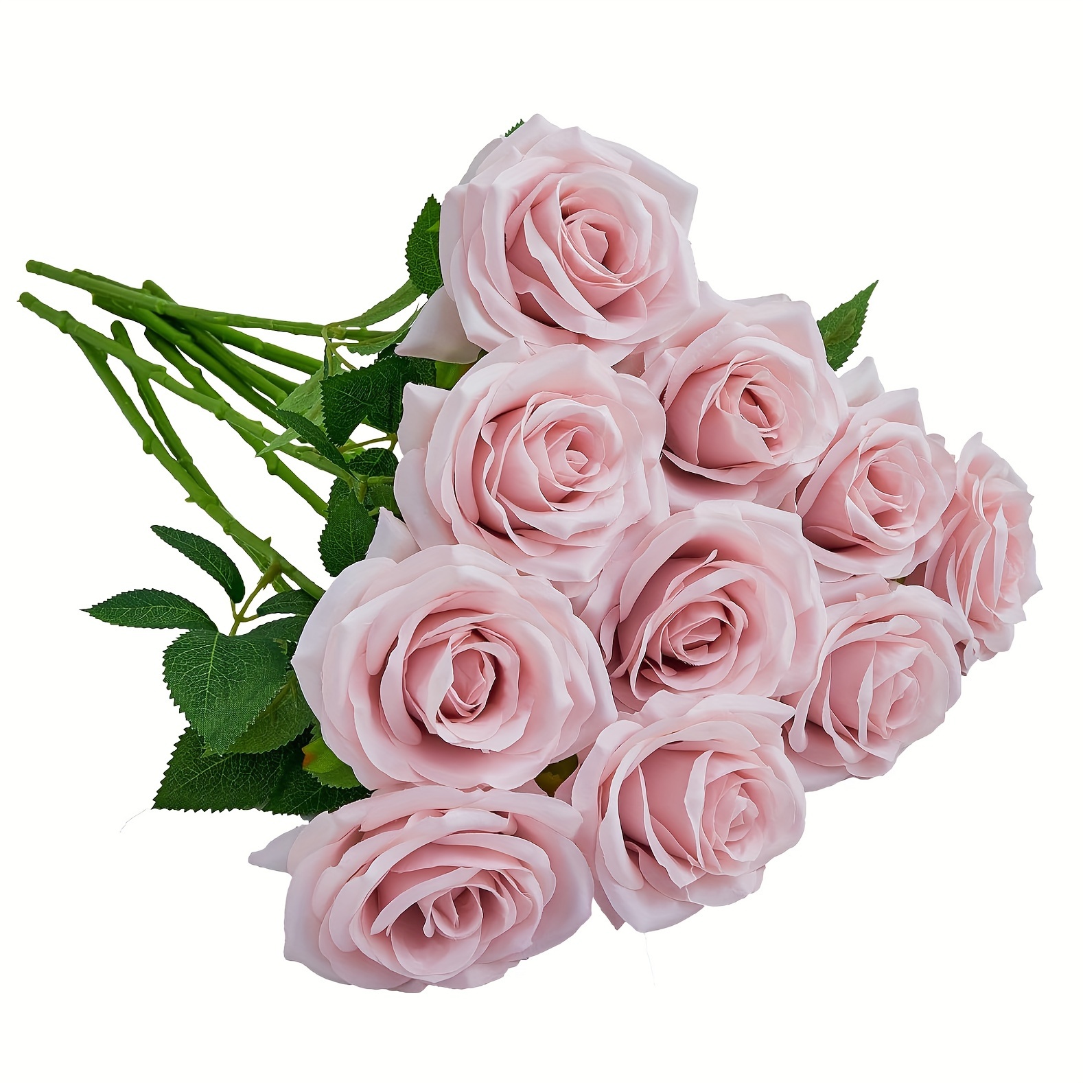 

5-piece Dusty Pink Artificial Roses - Faux Silk Flower Bouquets For Wedding Decor, Bridal Arrangements & Centerpieces Bouquet Accessories Flower Bouquet Accessories