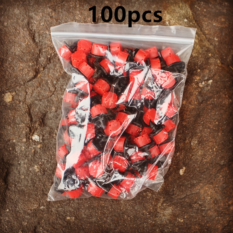 TEMU de goteo de flujo ajustable de 8 orificios, boquilla de riego para plantas de de jardinería, conector de riego por goteo para huertos agrícolas