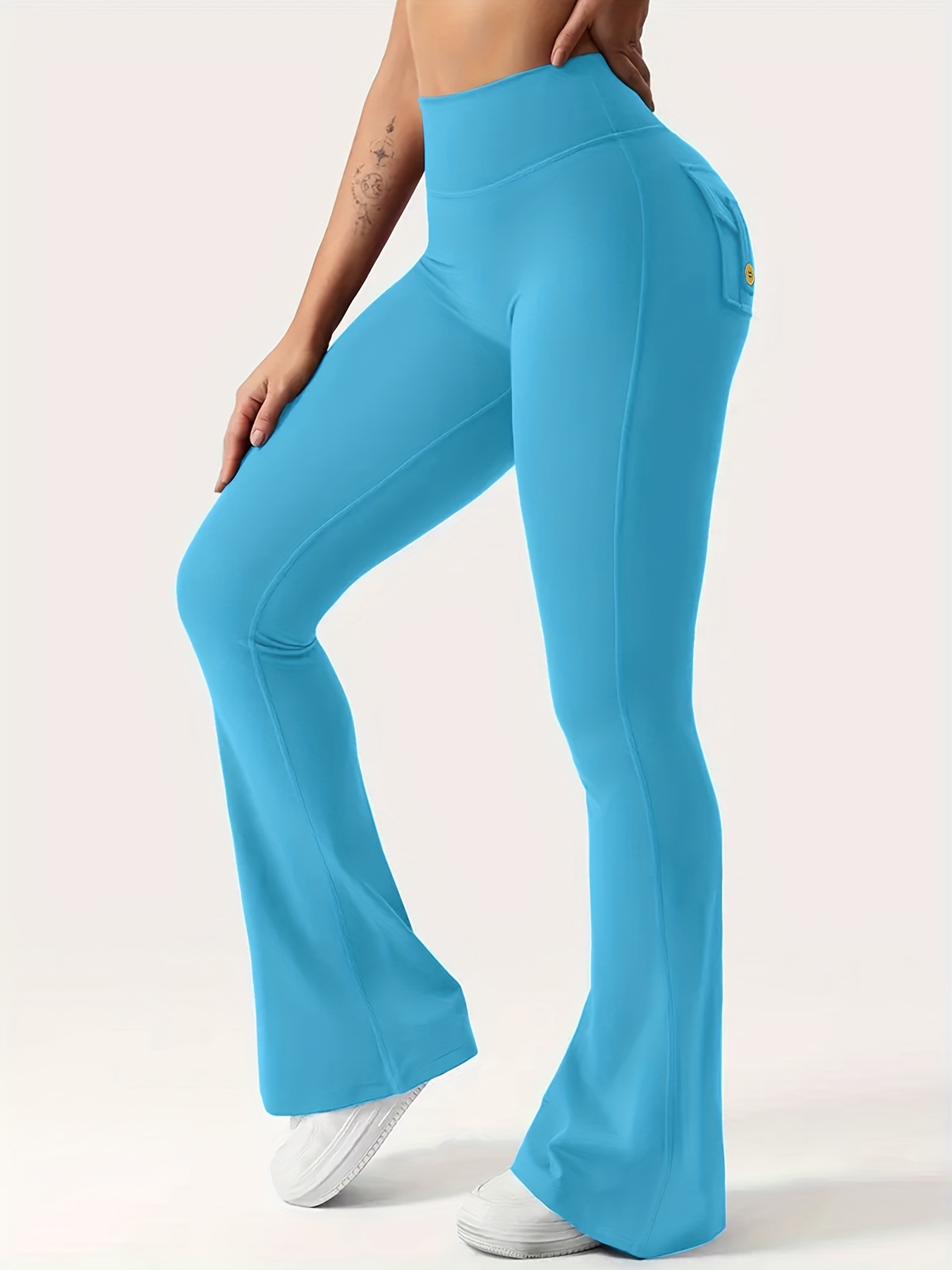 womens autumn 3pcs set new style casual flared yoga pants - Temu