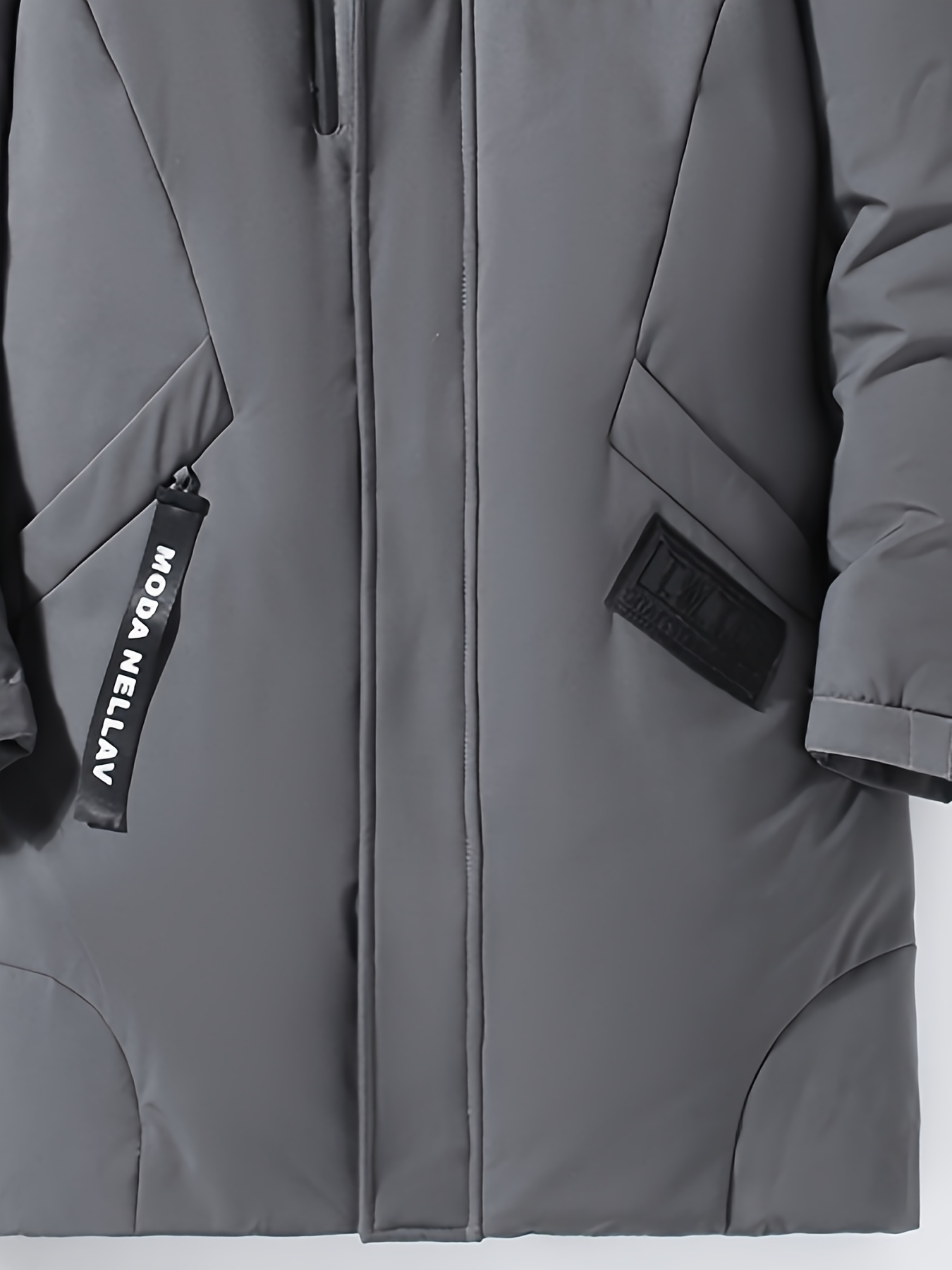 Men's Heavyweight Hooded Long Down Jacket for Winter