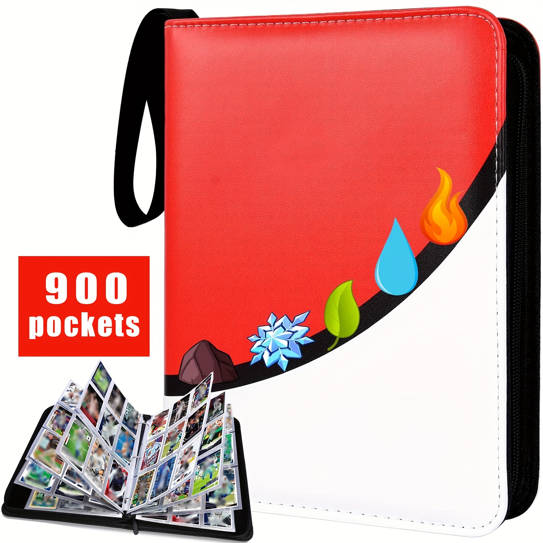 400 900 pockets trading card binder sleeves sport binder - Temu Bahrain