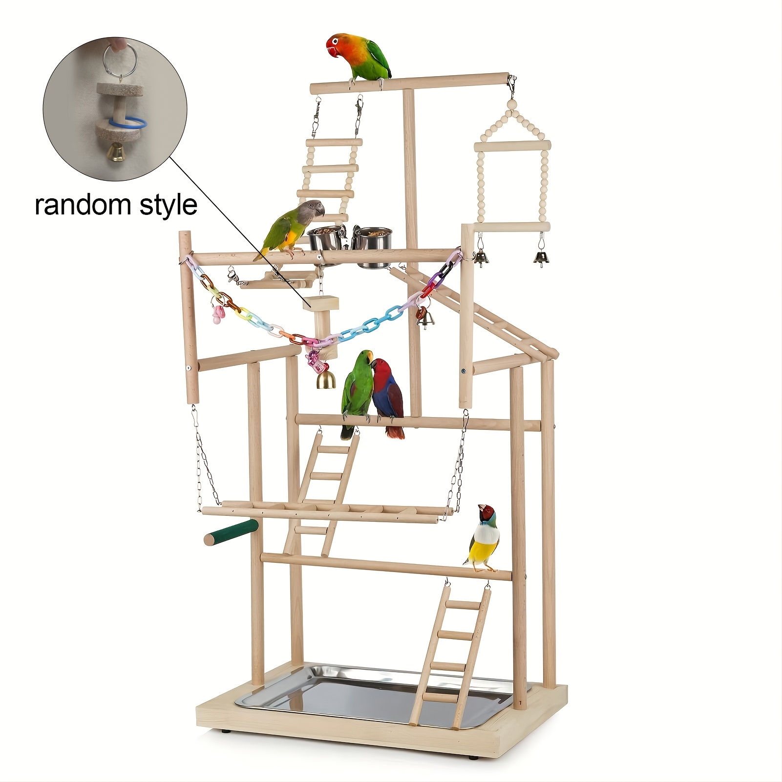 Image of 1 Piece Of Accessories, Color And Style Are . Pet Parrot Game Rack For Cockatiels