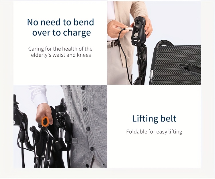 intelligent electric wheelchair made of 100 carbon fiber material lightweight and portable with a range of 25 miles   folding and installation   electric wheelchair for the elderly   of bearing 150kg mothers day gift Product details 3