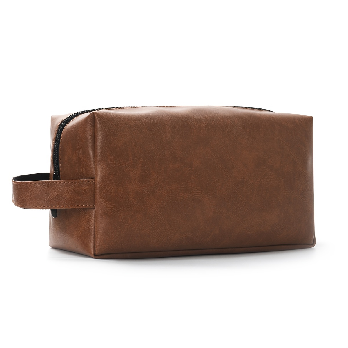 TEMU Men's Business Toiletry Bag, Retro Large-capacity Storage Bag, Portable Shaving Bag, Fitness Toiletry Storage Bag