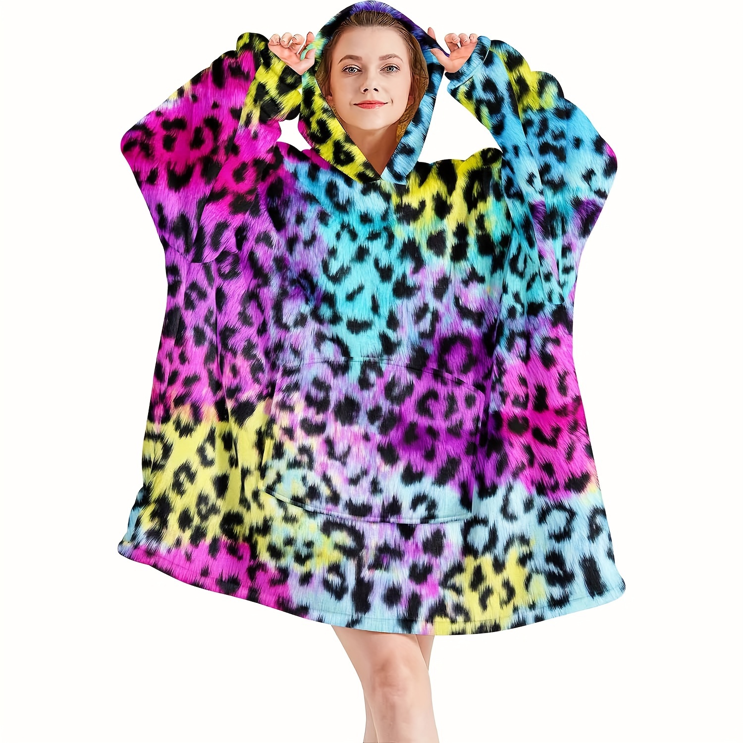 

Blanket Hoodie - Polyester, , , Hooded Blanket For Women - For Mom, Girlfriend (1pcs)