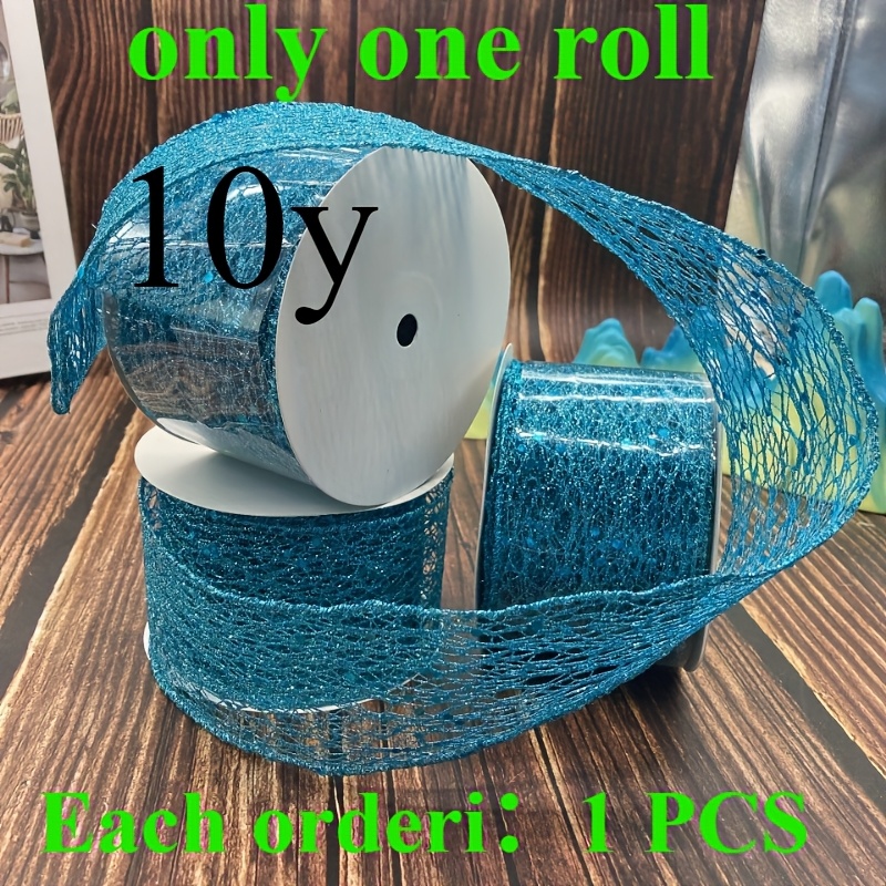 TEMU 10y6.55cm/2.58in Diy Decorative Hook Large Bow Style, For Making Christmas Home And Hat Knitting Decorative Ribbons, Crafts And Holiday