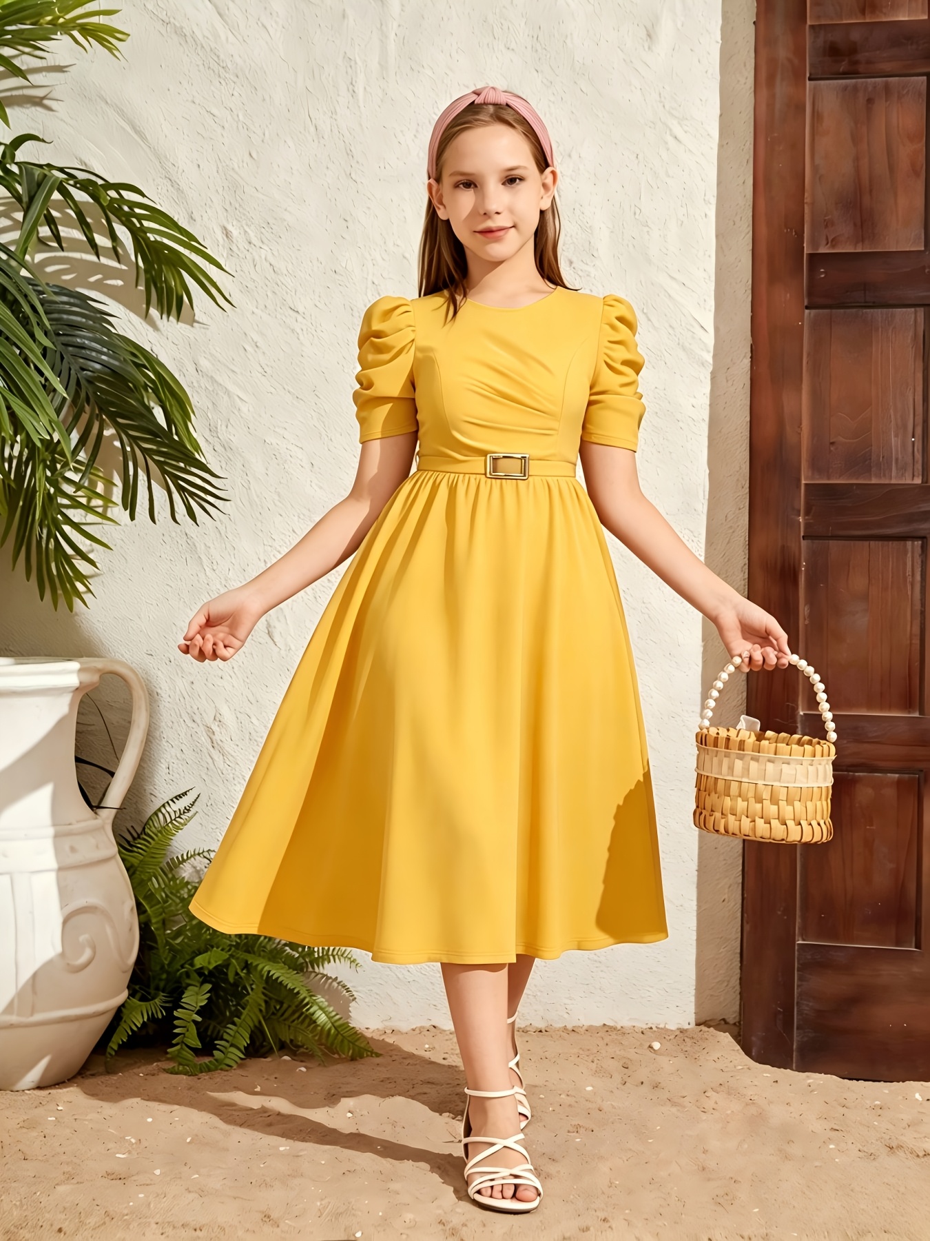 slim fit dress slacks Jackie Pinafore Sequin Dress White/Gold main image 1