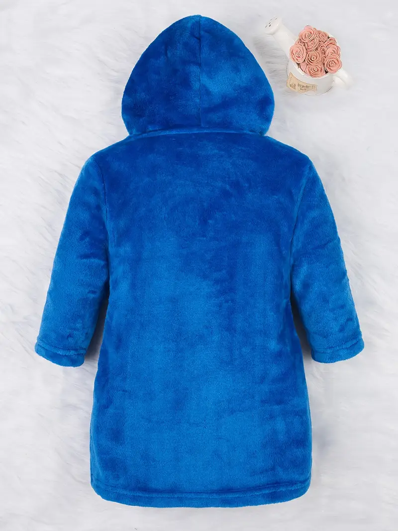 Accappatoio Bambino Flanella Unisex Con Cappuccio - Pigiama Morbido Per Bambini E Ragazzi - Foto 3