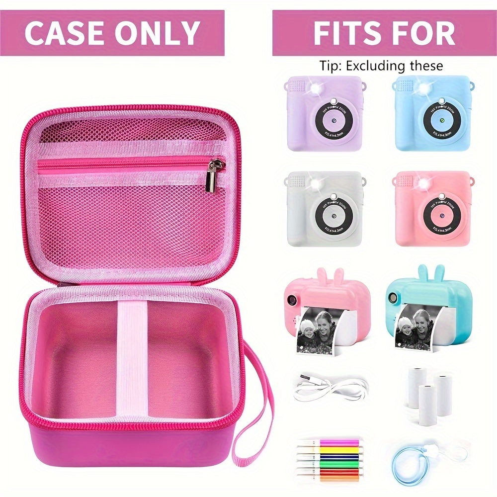 

Camera Case Compatible With Instant Camera For Digital Video Cameras Storage Holder Bag For Girls Toddler Camera And Print Paper (box Only)