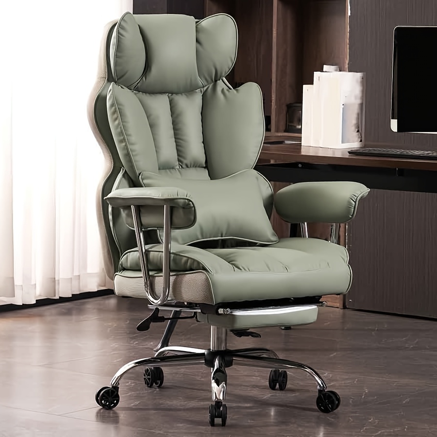 

Efomao Desk Office Chair 400lbs, Big And Tall Office Chair, Computer Chair, Executive Office Chair With Leg Rest And Lumbar Support