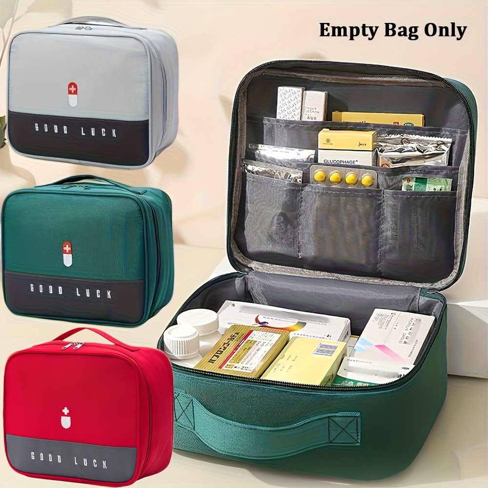 bag in bag storage bag zippered medicine organizer perfect family travel medicine storage bag empty bag  
