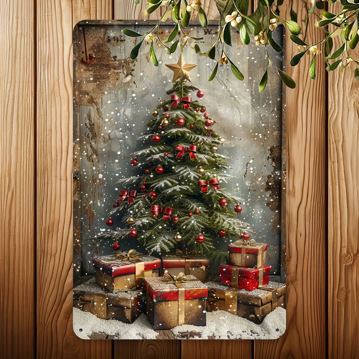 

Christmas Tree Metal - 8x12 , - Iron For , , & Decor