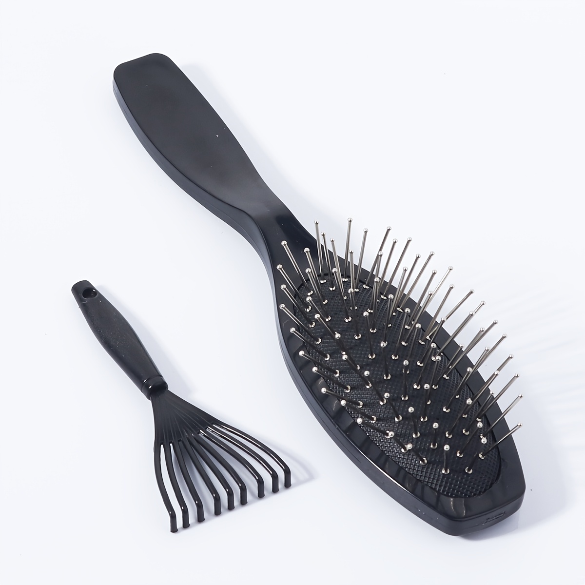 TEMU 2pcs Wig Comb Cleaning Claw Set, Sliding Deburring Brush, Suitable For All Hair Types