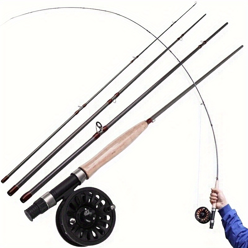 * Fly Fishing Rod And Reel Combo Fly Fishing Starter Package With  Waterproof Fishing Bag 2.7m/9ft Carbon Fly Fishing Rod ABS 5/6 Fly Fishing  Reel