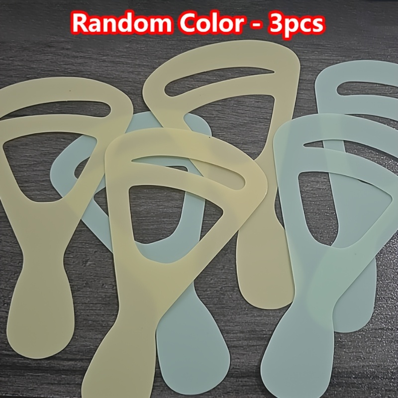 TEMU 3pcs Random Color Eyebrow Drawing Cards, Eyebrow Stickers, Eyebrow Trimming Templates, Eyebrow Razors, Eyebrow Pencils, Single Eyebrow Aids,