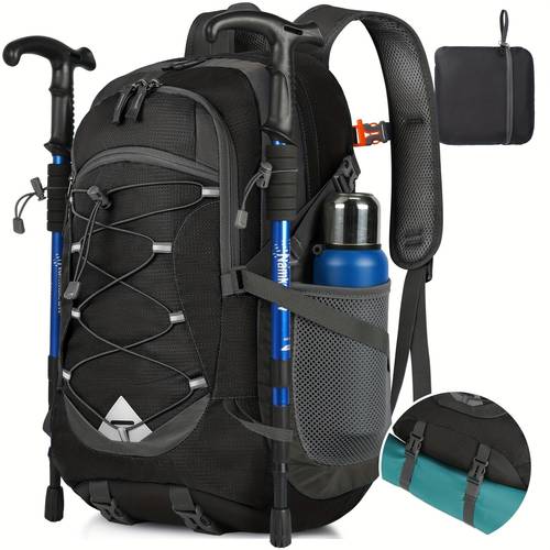 40l packable backpack high quality hiking backpacks lightweight outdoor for climbing camping touring black