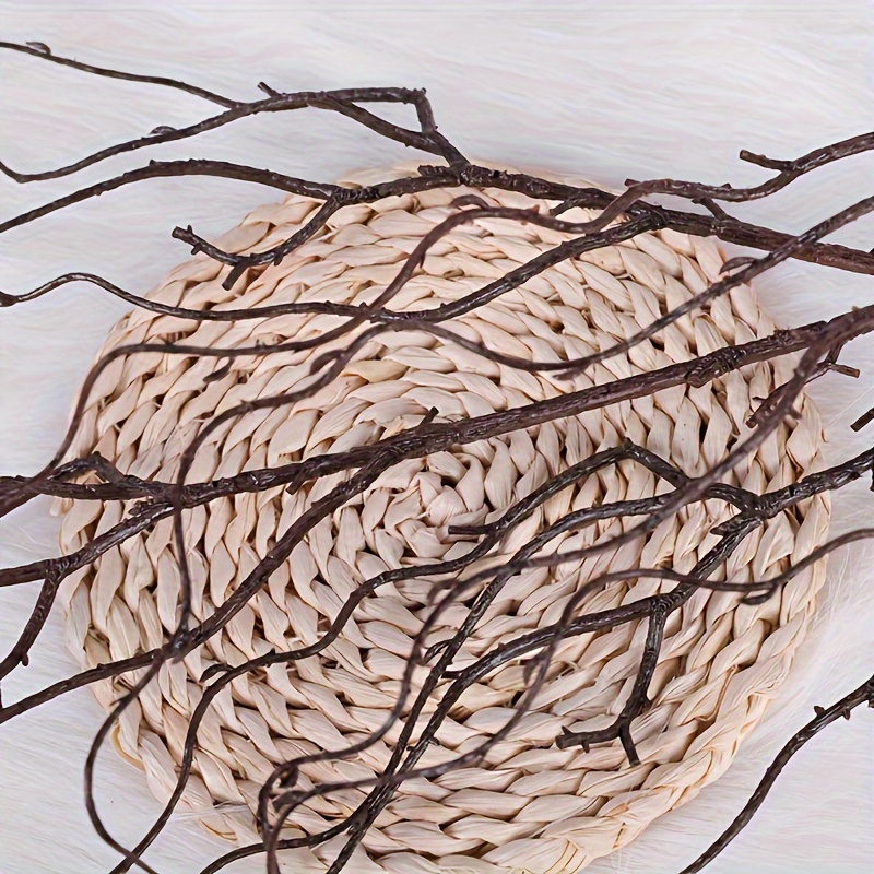 3pcs artificial willow branches fork floral stems plastic