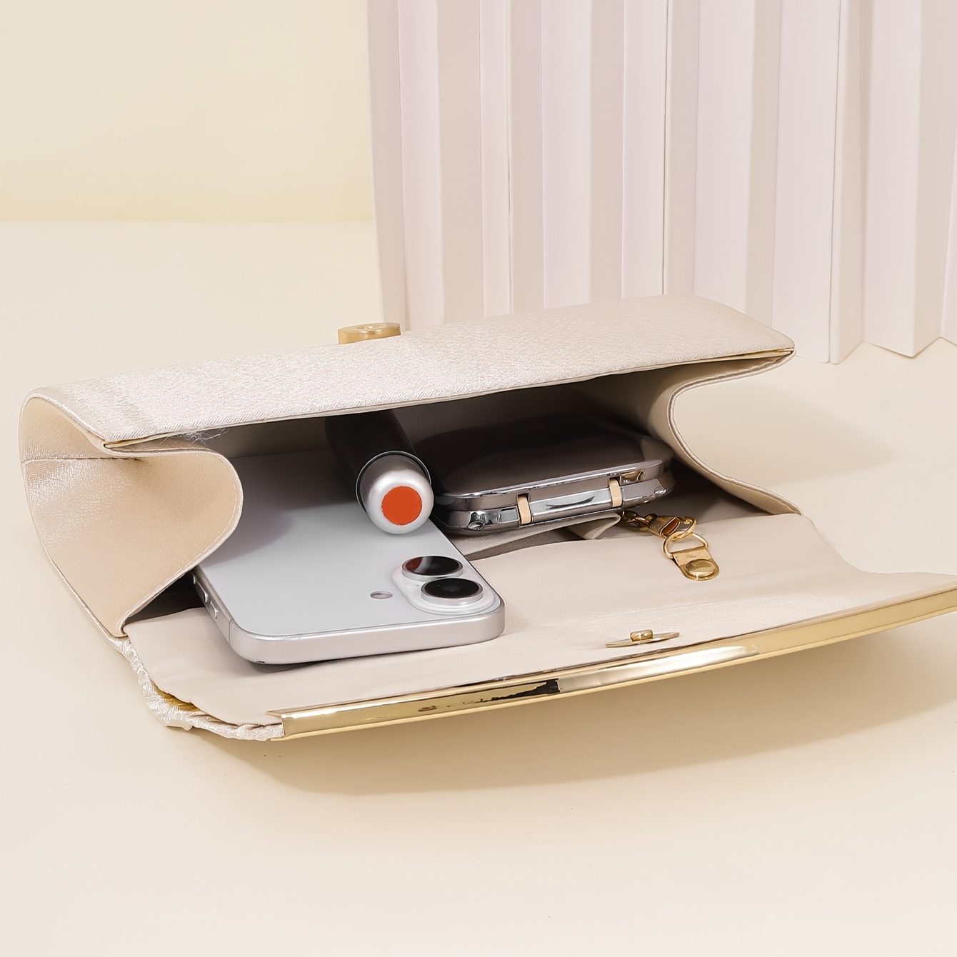 Ladies' Evening Bags, Party Clutches with Detachable Chains