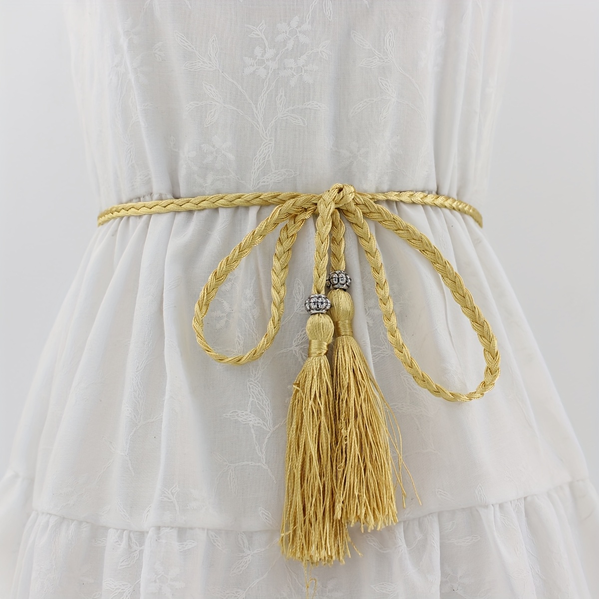 1 Tassel Waist Cord Knot Decorative Waist-tightening Rope Belt