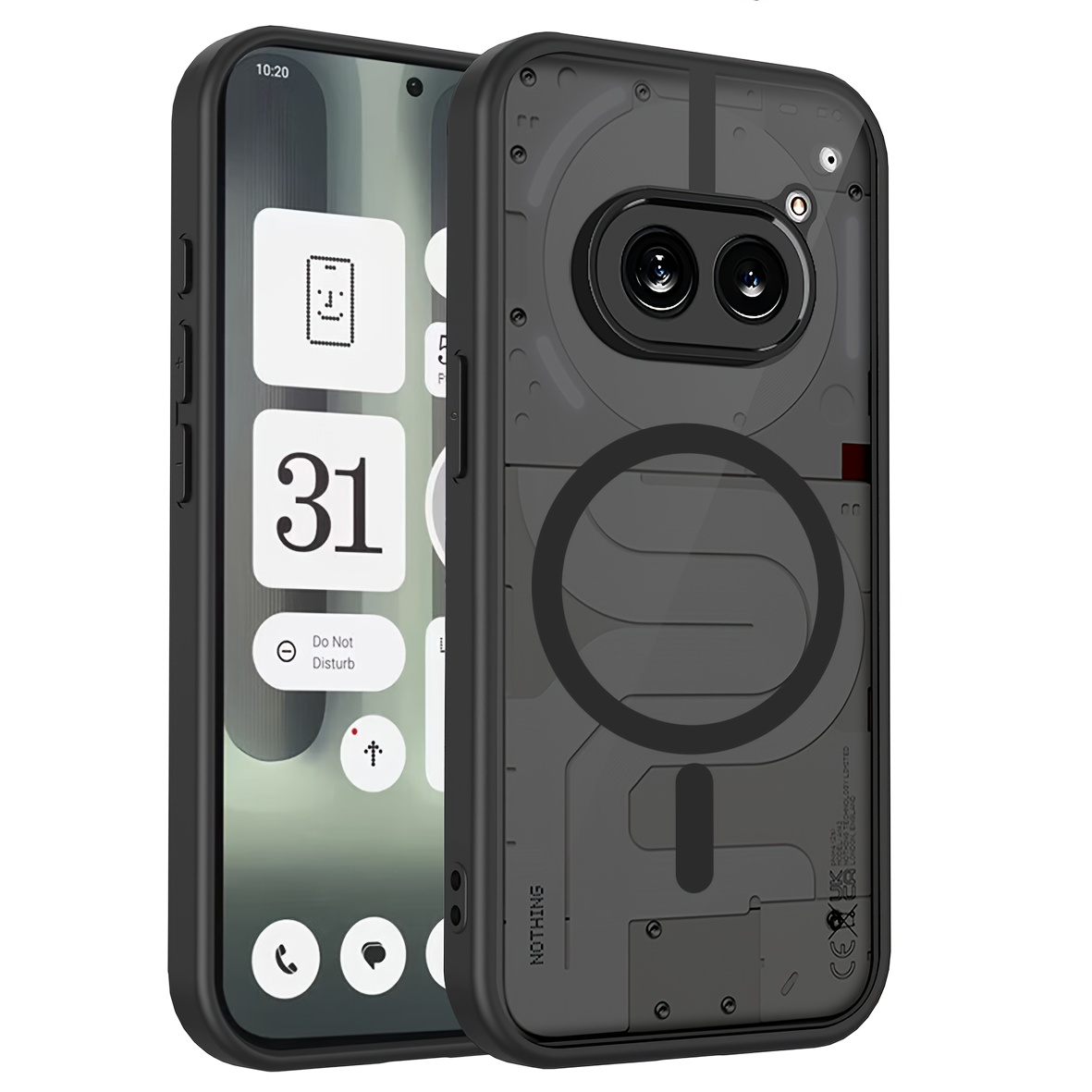TEMU Phone Case: New High-quality Shockproof Magnetic Phone Case, Suitable For Nothing Phone 3a Pro/3a/2a/2a Plus/cmf Phone 2 Pro. Features A Matte