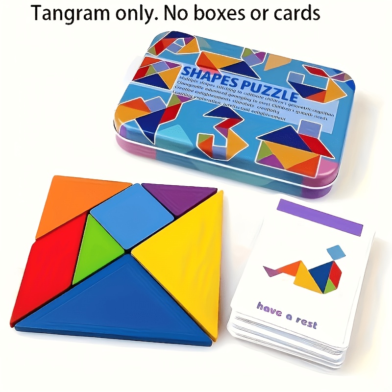 Wooden Block Puzzle, Colorful Educational Gift