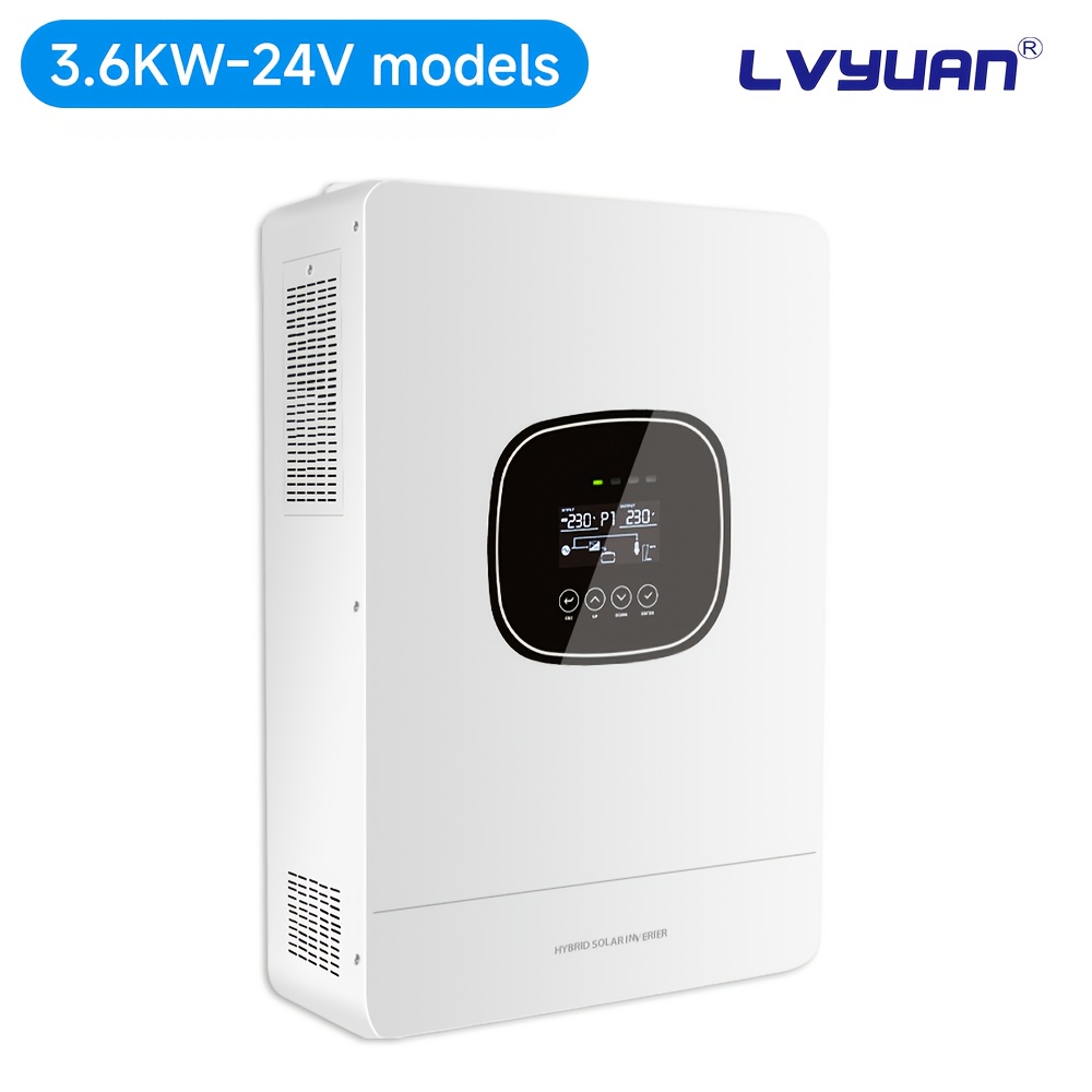 Image of Lvyuan 3.6kw Pure Sine -grid Inverter/charger With Ups, Compatible For 24v Batteries, Heavy-duty Solar Charger, Pure Sine Suitable For Backup, Rv, Marine & Systems
