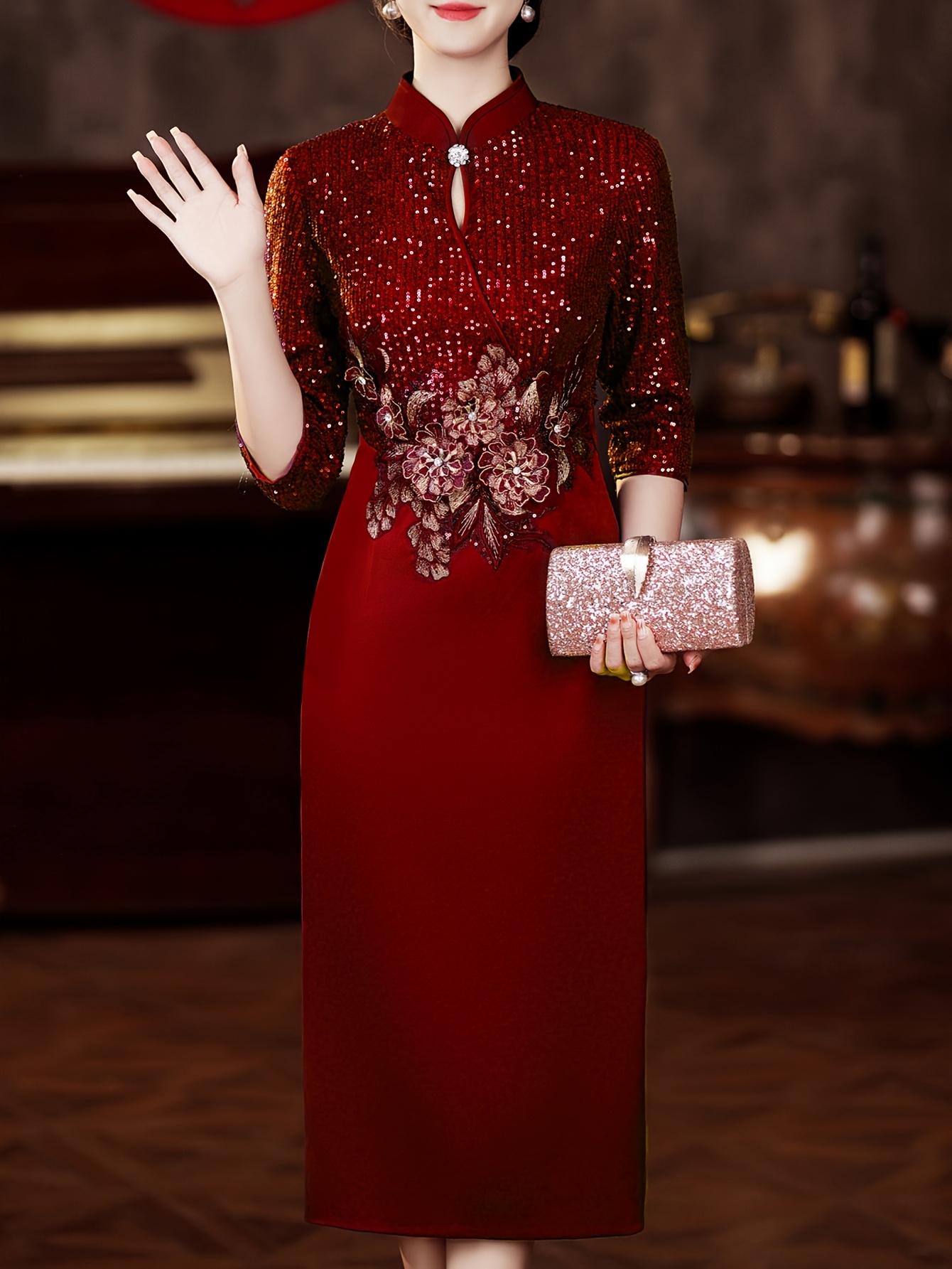 chinese wedding dress sold on Temu United States