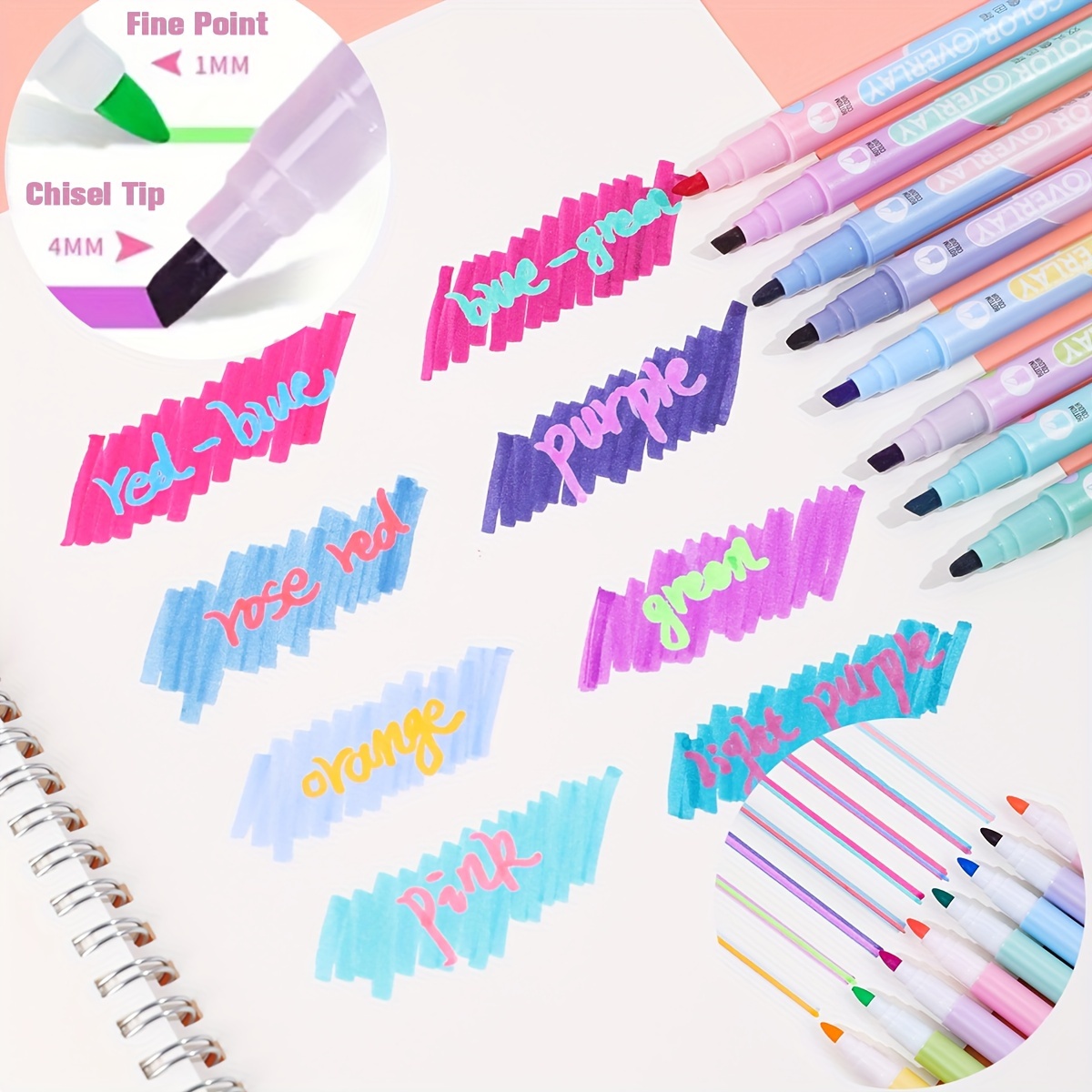 Cute Highlighters Markers With Dual Tips - Perfect For Drawing, Journaling,  Art & Crafts! - Temu Malaysia