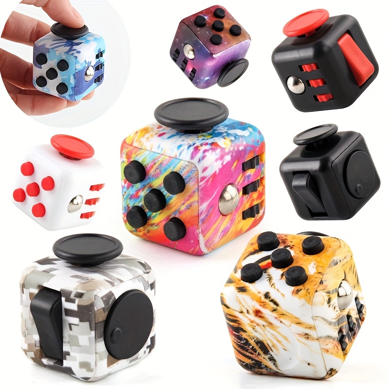 1pc 2pcs stress relief mini puzzle dice random color   anxiety toy for children and adults   and pinata stuffers classroom prizes party favors birthday and holiday gifts home decor
