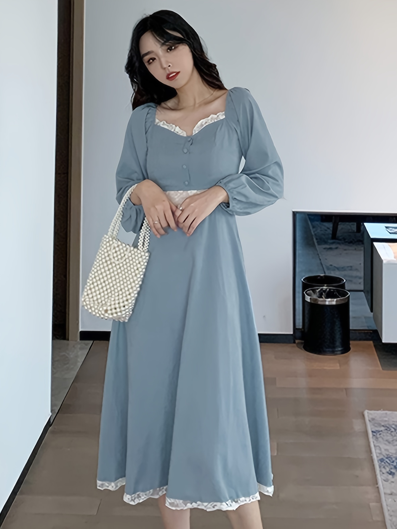 korean long dress 