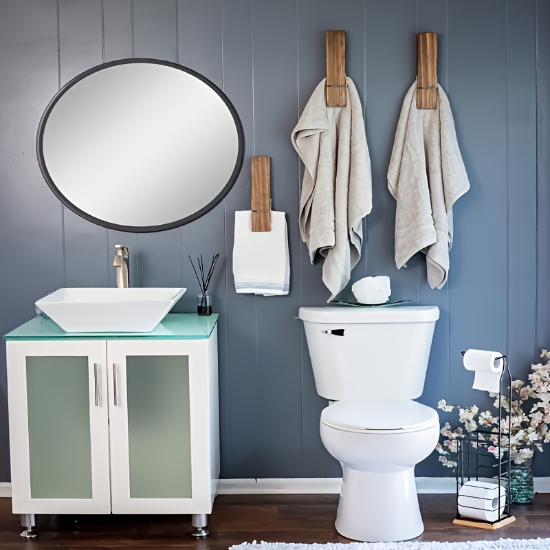 ELLO&ALLO Oil Rubbed Bronze Towel Bars - Wall Mounted Swivel Towel Rack Holder With Hooks 4-Arm