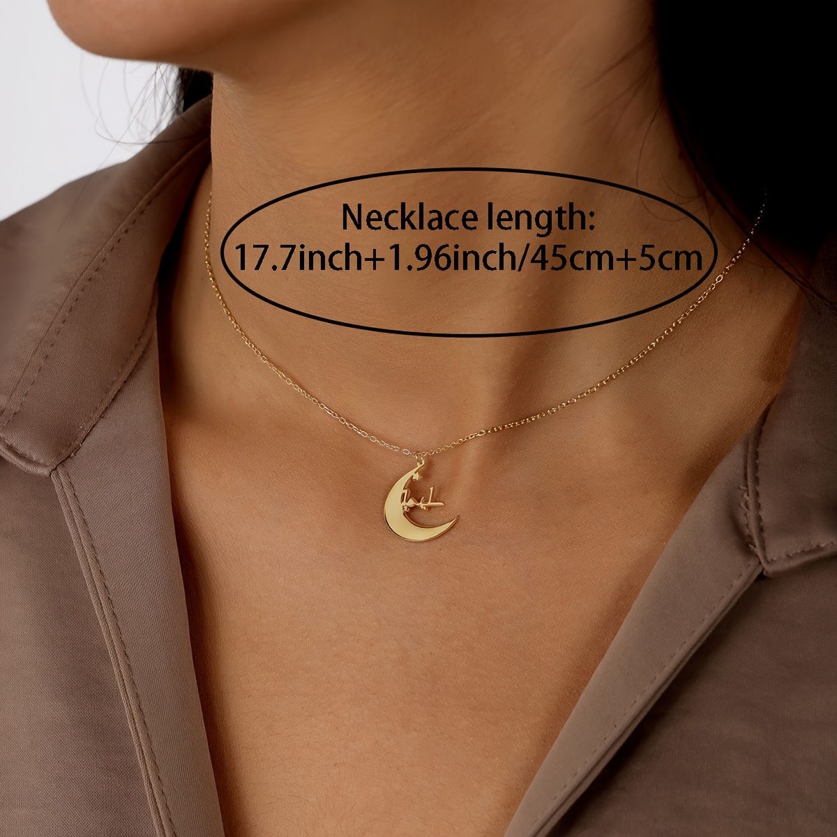 Women's Moon Cat Star-Picking Clavicle Chain Necklace