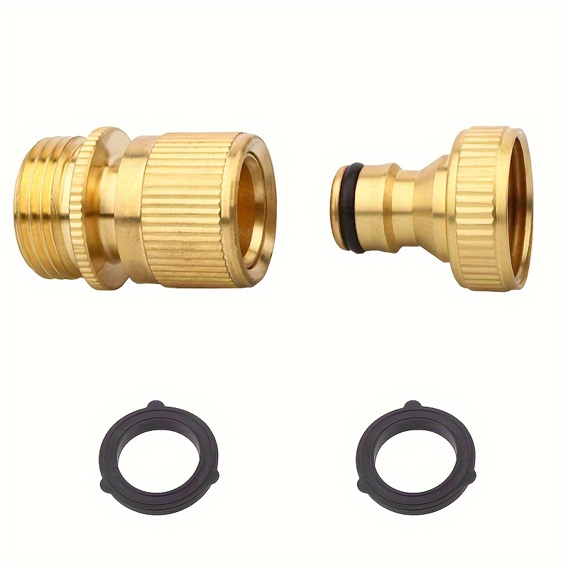 Aluminum Garden Hose Quick Connector Male Female Garden Hose - Temu