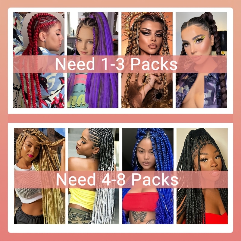3 bundles soft synthetic fiber   professional pre stretched braiding hair extensions   texture long   no shedding unisex adult crochet for bohemian braids goddess   locs water   twist fluffy natural ombre details 3