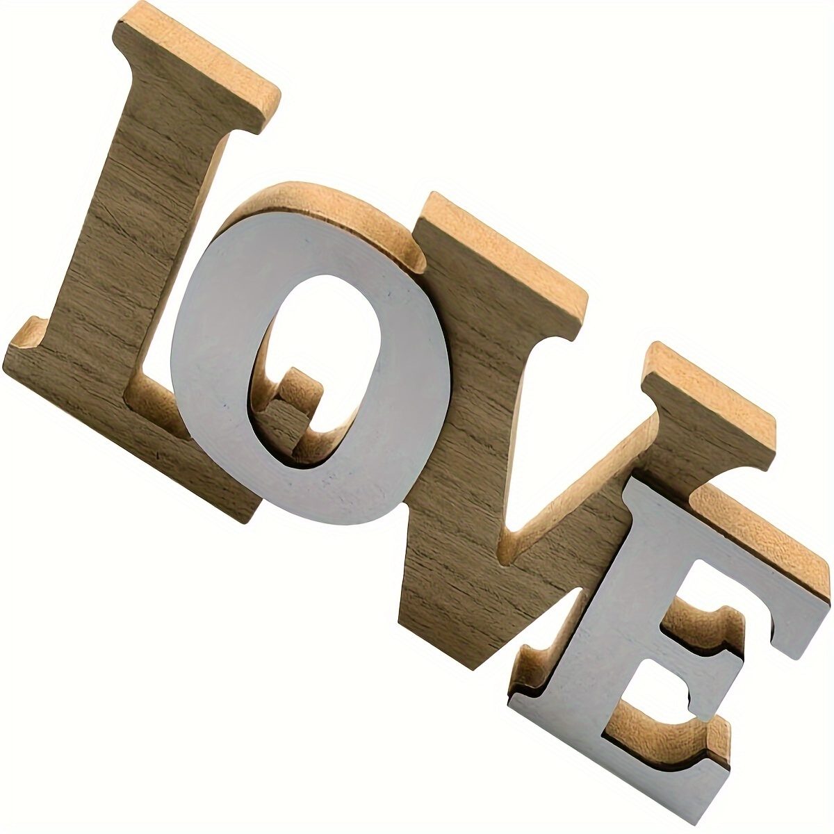 

Rustic Wooden Love Sign - Perfect For Weddings, Valentine's Day & Home Decor | Vintage Groom Cutout Centerpiece