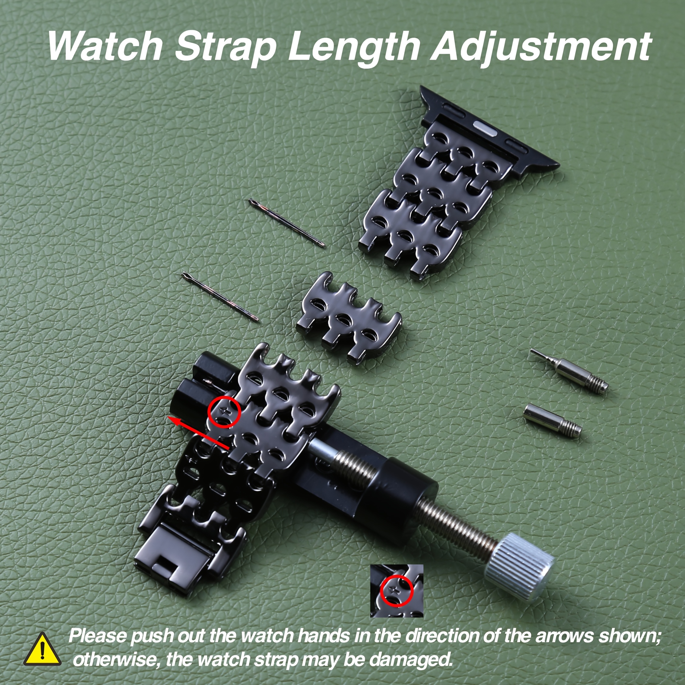 Luxury Bling Metal Watch Band for Apple Watch - Rose Golden/Silvery/Black/Golden Stainless Steel Replacement Strap with Diamond Design, Compatible with iWatch S10/Ultra 1/Ultra 2/S9/S8/S7/S6/S5/Series 4/SE