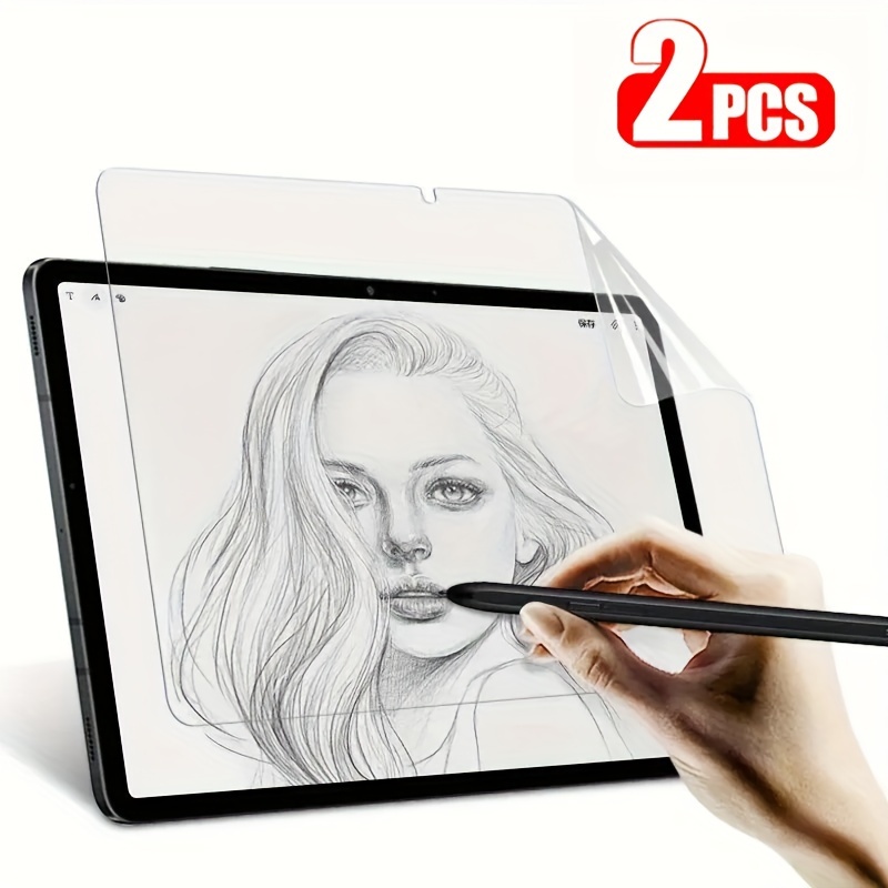 Image of 2pcs Glossy Pet Soft Film Screen Protectors For Galaxy Tab S7 S8 S9 Fe A9+