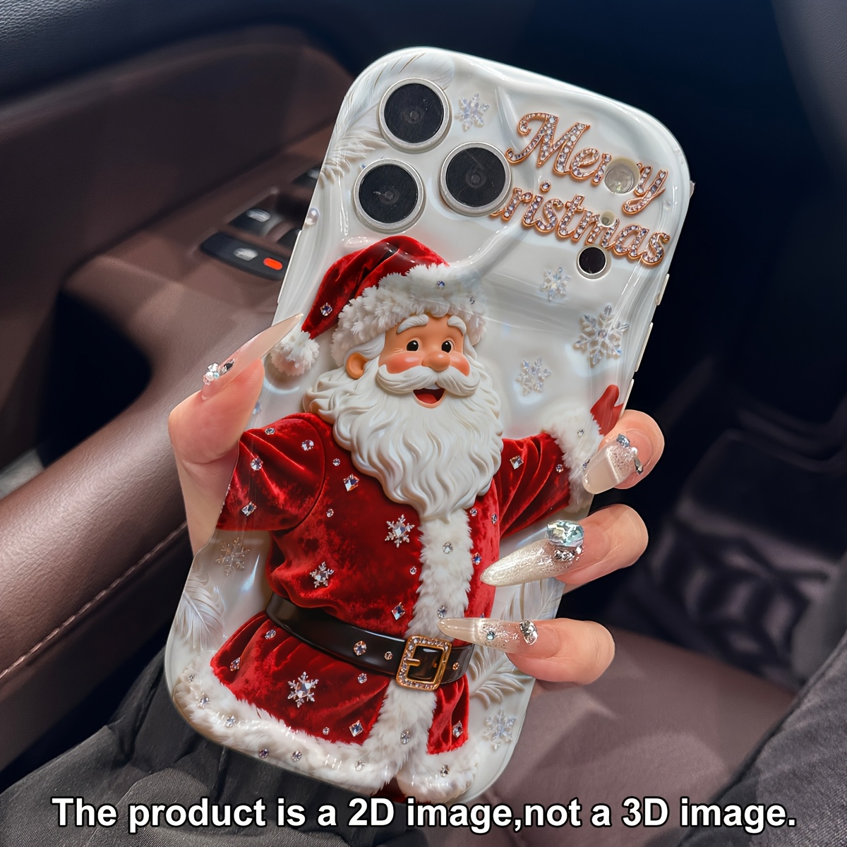 TEMU Phone Case: 2d Plane Protection, Dropproof And Scratchresistant Phone Cases For Iphone 17 16 15 14 13 12 11 8 7 X Plus.merry Christmas Santa