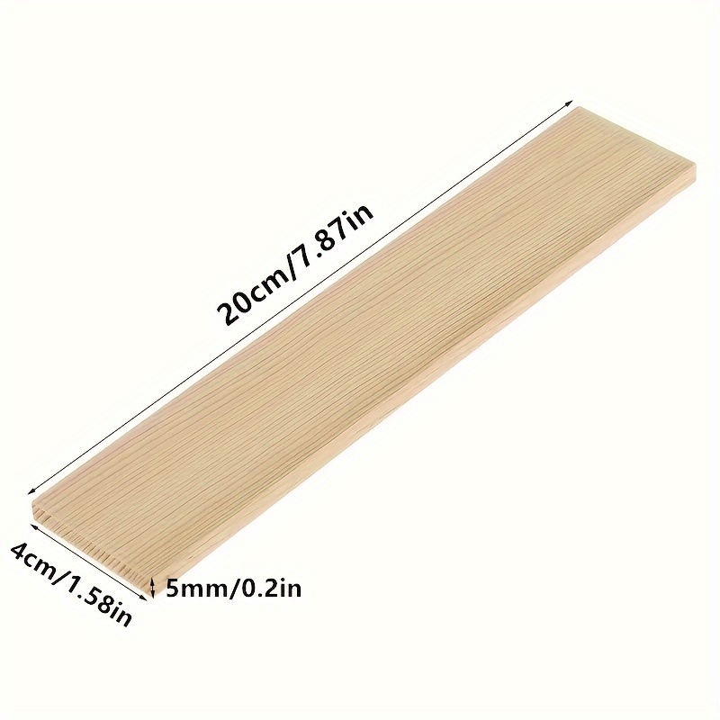 Image of 10pcs Craft Boards 0.2x1.6x7.9" - Ideal For Diy Projects, Carving & Model Building, Easy To Cut