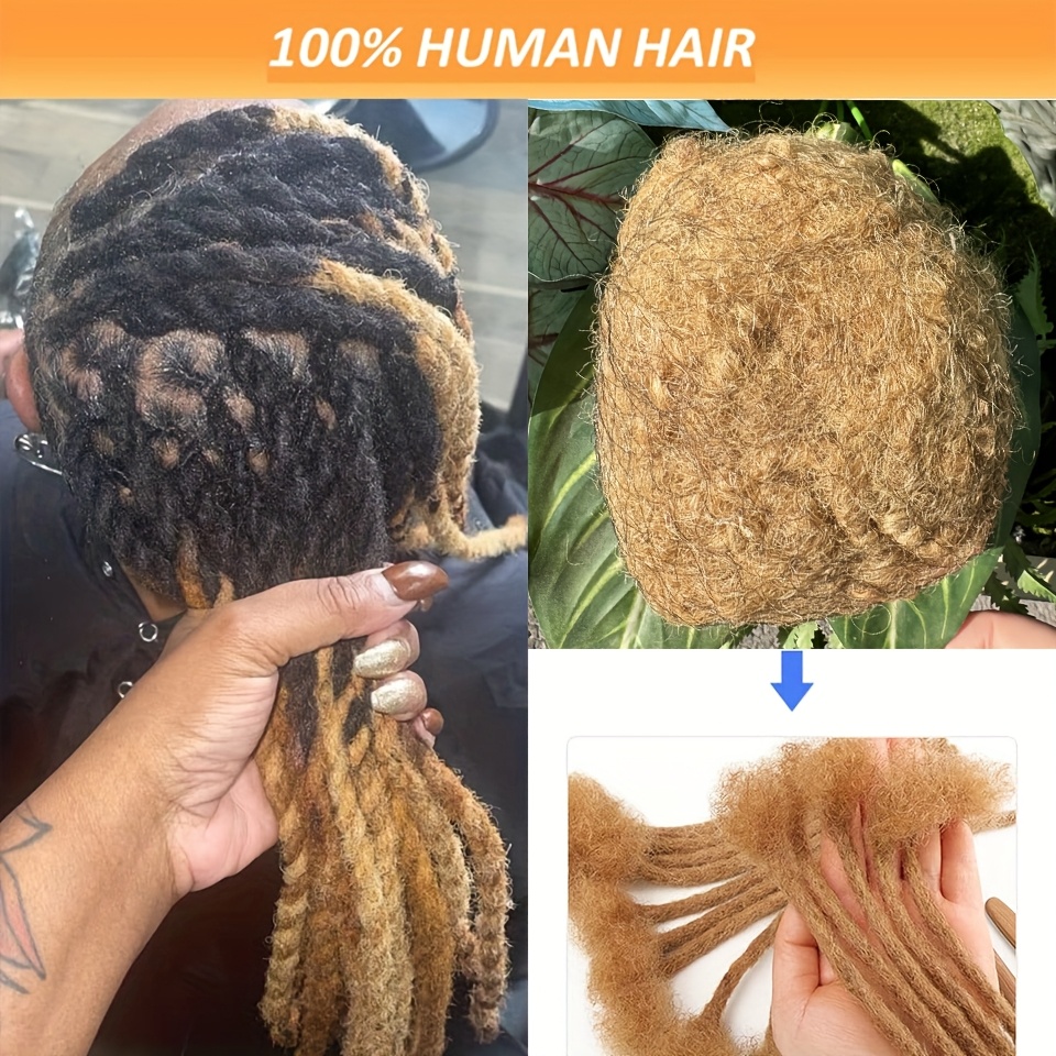 

1 Pack 8 Inch Afro Human Hair For Dreadlock Extensions Repair Twists And Braids Tight Kinky Bulk Hair