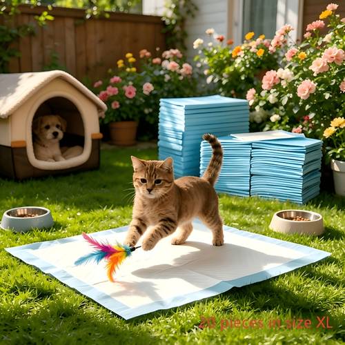 Tapis d apprentissage extra larges et épaissis pour animaux de compagnie, à haute absorption, séchage rapide et respirante. Confinent efficacement l humidité pour les fuites et les reflux. Spécialement conçus pour l apprentissage de la propreté des chiots, avec