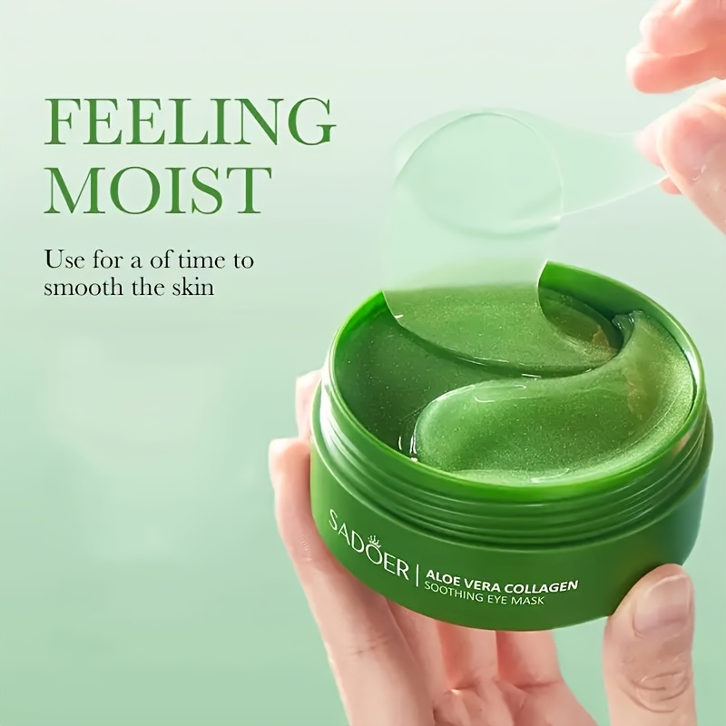 120pcs/2 Boxes of Collagen Aloe Facial Mask - Moisturizing And Nourishing Eye Care, Emitting Radiance, Improving The Appearance of Eye Light Beige, Making Eye Light Beige Soft And Smooth