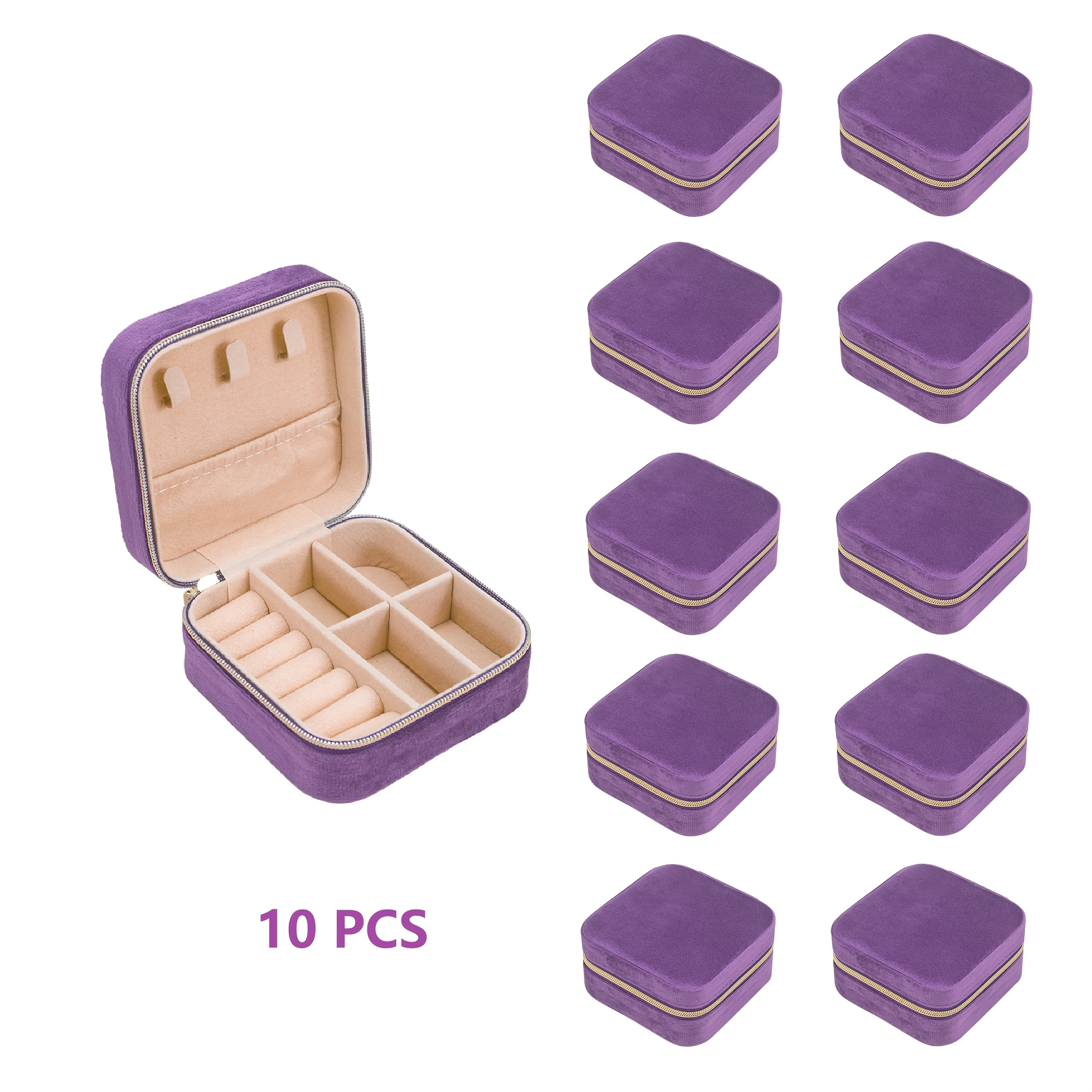 jewelry boxes watch tabletop suede classic   polished zipper best for christmas   thanksgiving Product details 1