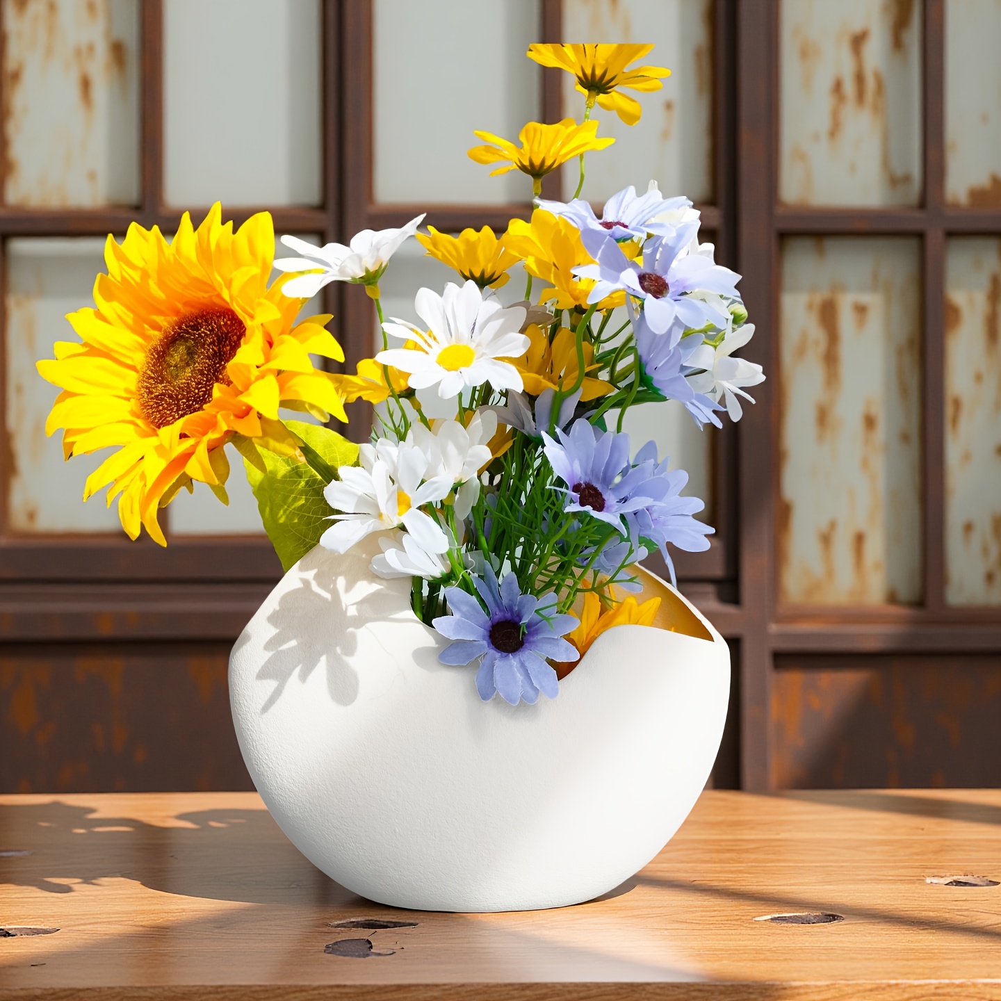 A Set of Two Ceramic Decorative Vases, Pure White in Two Sizes, Suitable for Tabletop Decoration, Home Decor, Office Decor, Wedding Venue Decoration, Party Decoration, Holiday Gifts, And Birthday Presents